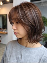 【白髪ぼかしカラー】脱白髪染め・ナチュラルな艶感の若々しいカラー【TELA HAIR 牛久】