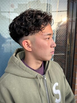 ボコカ(bococa) メンズカットスキンフェードパーマスタイル