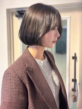 アンニュ(annuy) タンバルモリ 韓国ヘア 顔周りカット 艶髪 髪質改善 丸みボブ