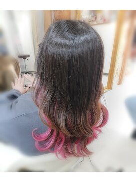 クリーム(Cream) ピンク・インナーカラー