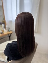 キンヘアストア(KIN hair store) 艶めくチョコブラウンストレート