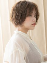 カバーヘア ブリス 北浦和(COVER HAIR bliss)&nbsp;モカブラウンブリーチなしマッシュショートボブX北浦和30代40代