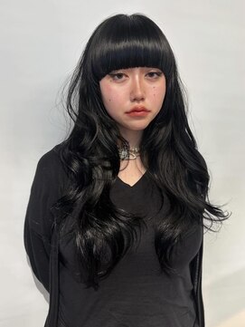 ブロック ジャポン(bloc japon) 艶感ブラックのワイドバングロング