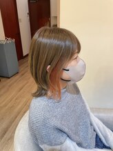ユウヘアー 尾張旭店(U Hair) レイヤーボブ&イヤリングカラー