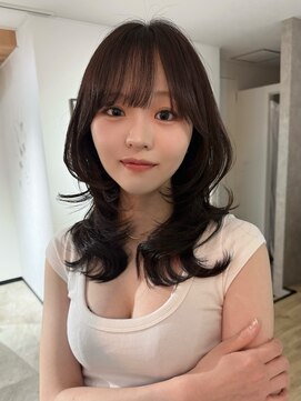 エトワ 中央店(etoi) 大分ミディアムボブレイヤー軽め韓国レイヤーくびれスタイル