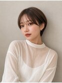 耳掛けショートボブ