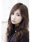 ツヤのある軽いレイヤーロング