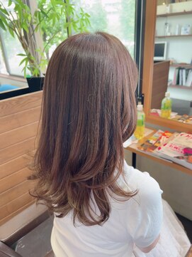 スープレックス ヘアーデザイン(SOUPREX HAIR DESIGN) 大人女性のスイングセミロング！ピンクベージュ！20代 30代 40代