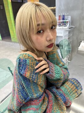 ロンドルーチェ 心斎橋(Lond luce) ダークアッシュ/ミディアムレイヤーカット［髪質改善/縮毛矯正］