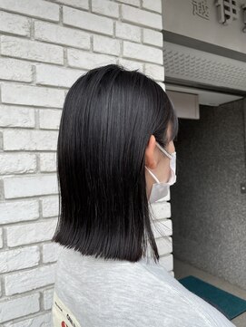 オーガニックエコ 川越(organic+eco) 20代30代大人かわいい耳掛けぷつっとボブ♪