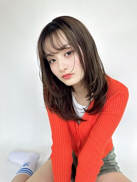 ルービック 梅田茶屋町(Rubik) シースルーバング/ワンカール小顔レイヤーカット