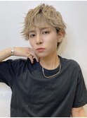 波巻きパーマツイストスパイラルパーマメンズツーブロックt1013