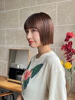 サンド 鹿児島中央(sand)&nbsp;黒髪/グレーベージュ/レイヤーロング/前髪パーマ[鹿児島中央駅]