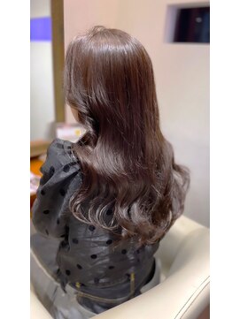 ビーハイブ 一番町店 アヴェダ(BEHIVE) ダークアッシュ×韓国風ヨシンモリ巻きパーマ