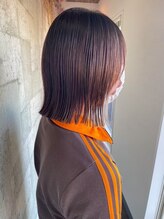 ビスクヘアデザイン(bisq hair design) 外はねボブ　きりっぱなし　韓国風　髪質改善トリートメント