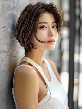 アルトリスト(Altruist Aging×HAIR&SPA) ☆イメチェンピンクベージュアンブレラカラー前髪クールショート