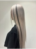 9537ホワイトアッシュインナーカラーハイライトグラデーション