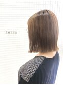 切りっぱなしボブ/Aujuaトリートメント/SHEERalun新小岩店