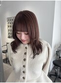 ほんのりピンクブラウン