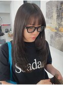 岡山美容室　顔周りレイヤー