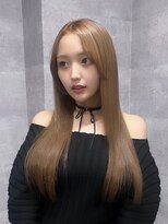 ルイス(L'wis)&nbsp;ねおちゃんブリーチなしヘーゼルベージュ透明感カラーレイヤー