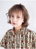 ボブ前髪カットショート小顔おくれ毛_F41165