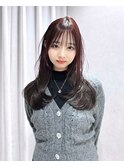 薄め前髪顔まわりレイヤーカットシースルー前髪ハッシュカット