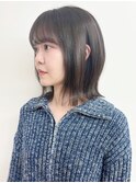 【morio松戸 石山】外ハネミディアムレイヤー透明感カラー前髪有