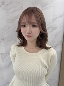 ロア 中目黒(loa) ピンクベージュ くびれレイヤー