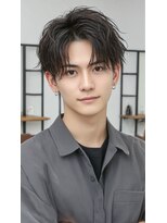 ノイエ 原宿 北参道(NoIE)&nbsp;フェザーパーマシャドウパーマダークブラウンニュアンスパーマ