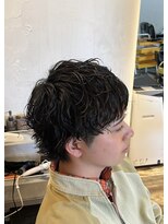 ジェナフレーム(jena frame) 個性的で雰囲気抜群!マレット風カットパーマ