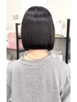 サフネ(safune) 【safune】切りっぱなしボブ×縮毛矯正