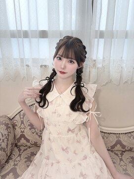リルミー ミュエナ 大須 矢場町(Lilme myuena) ダークパープル/ナチュラルショート/夏のヘアアレンジ/名古屋