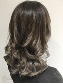 【ruf hair design】グラデーショングレージュカラー ミディアム