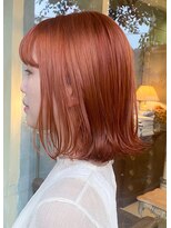 ロジェ(loje) 【loje】シアーオレンジ*切りっぱなしボブ