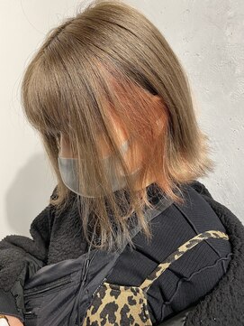 サロウィン 池袋(SALOWIN) ブロンドベージュ×コーラルピンク02