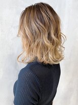 アイティー バイ アルバム 中野店(IT by ALBUM) バレイヤージュブロンド_オリーブカラー_ba306522