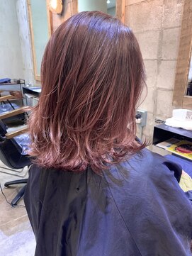 アルカナ 明治神宮前原宿(ARCANA) ピンクバレイヤージュ ハイライトグラデーション デザインカラー