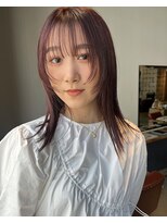 ロティー(loty)&nbsp;【hono】顔周りカット×ラベンダーピンクカラー