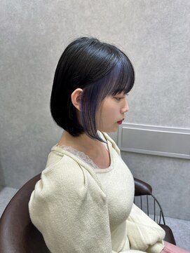 ロンド レア 天神大名店(Lond Le’a) イヤリングカラーラベンダーケアブリーチハイトーンカラー韓国