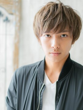 トニーアンドガイ メン 与野駅前店(TONI&GUY MEN) イケメン外国人風ハイトーンカラーせ毛風マニッシュg与野