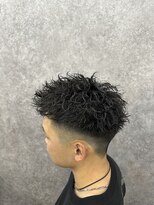 ライズ 渋谷店(RISE) 刈り上げショート 無造作パーマ