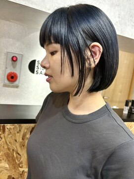 サニーサイドサロン(SUNNY SIDE SALON) ボブ×ディープブルー