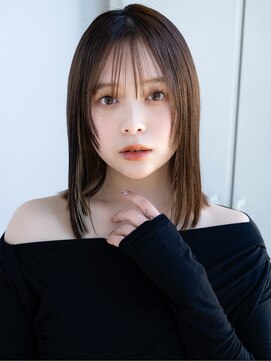 エインアンリー 表参道(AIN.ANLY.) ◯薄めバング短めバングフェイスレイヤーカット切りっぱなしボブ