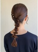 タイトポニー/あみおろし/ヘアセット/ヘアアレンジ