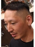 アップバング×スキンフェード