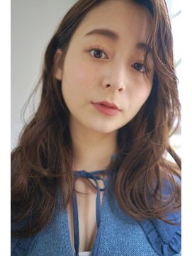 パール(PearL) 【PearL】コテ巻きパーマ/顔まわりカット/マロンベージュ/パーマ