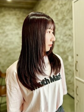 ウェリラバイハク(WeLila by haku) レイヤーカット×ボルドーカラー×髪質改善