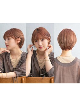 扱いやすい小顔カットで360度どこから見ても美しいシルエットに[レイヤーカット/ボブ/白髪染め/土浦]
