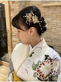 成人式/卒業式セット☆パール/花冠/お団子/和装/袴/編み込み